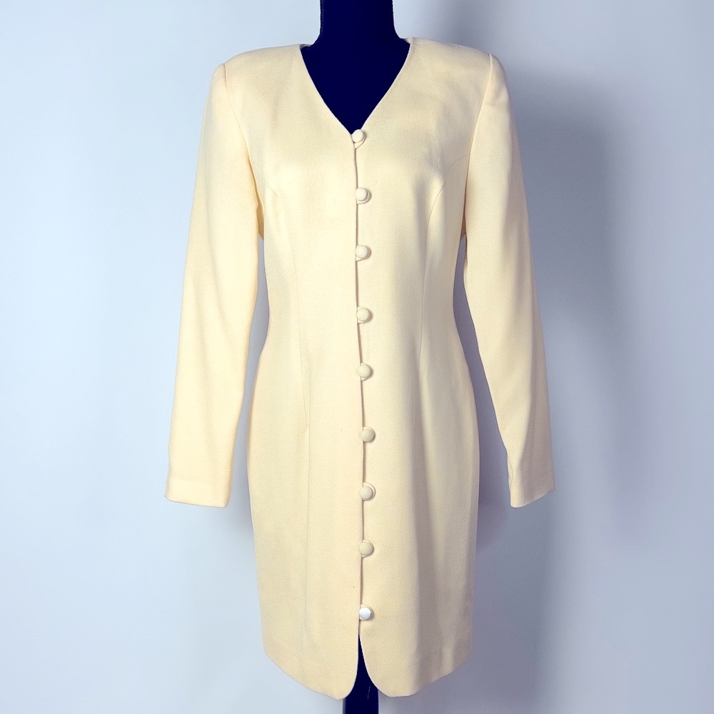 Classic Dress Front Buttons Hugo Buscati Size 6